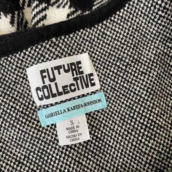 Future Collective Target Gingham Check Knit Crop Top + Biker Shorts (Small) - Picture 6 of 8